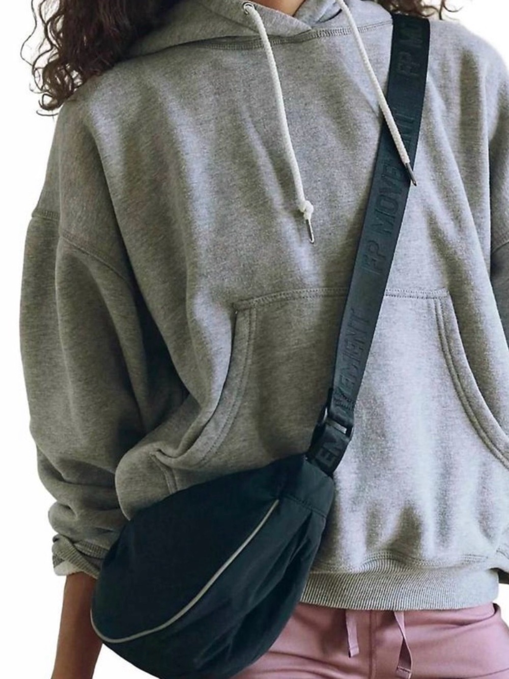 Free People Bulls Eye Sling Bag Black NWT
